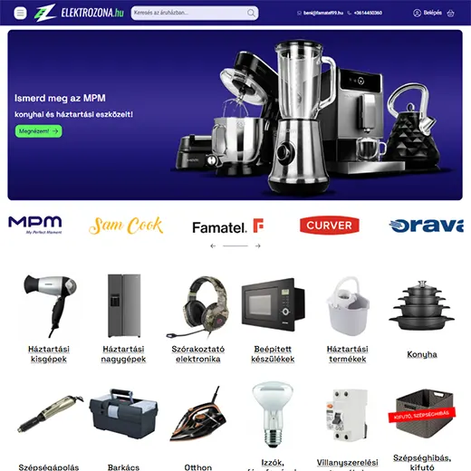 www.elektrozona.hu webáruház