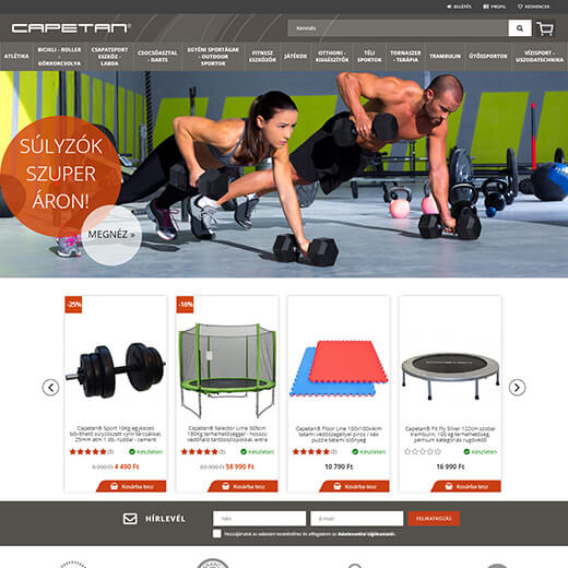 www.capetansport.hu webáruház