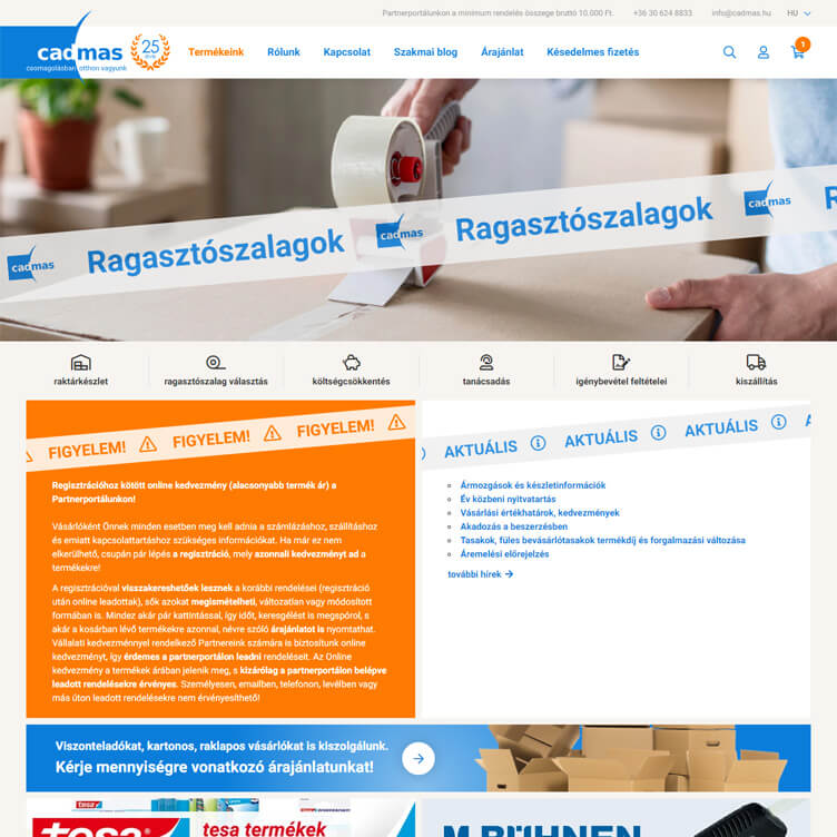 cadmas.hu webáruház