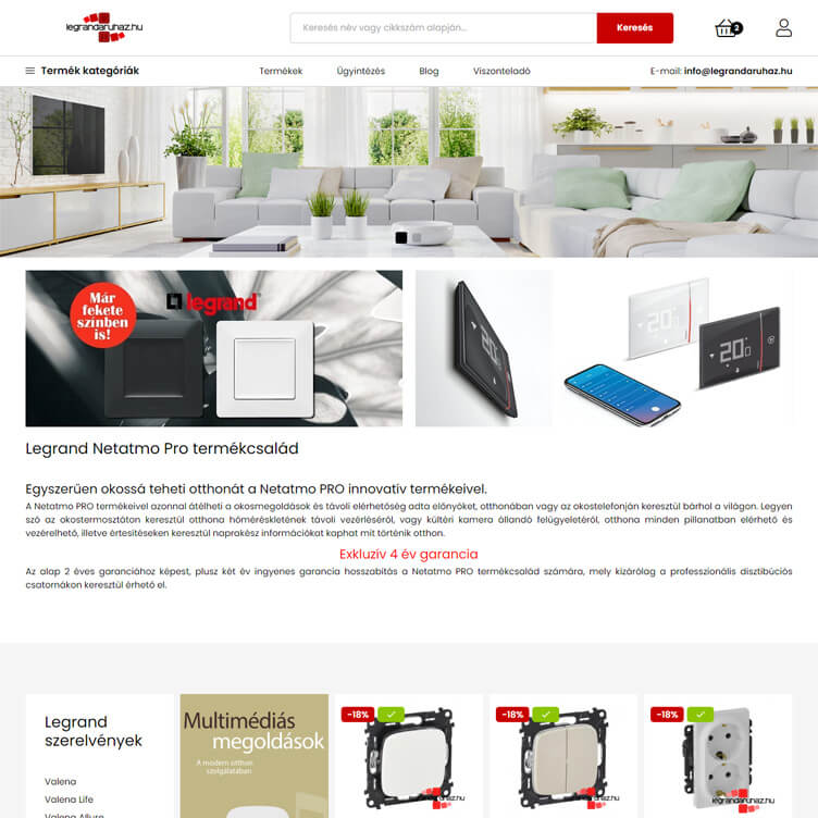 legrandaruhaz.hu webáruház