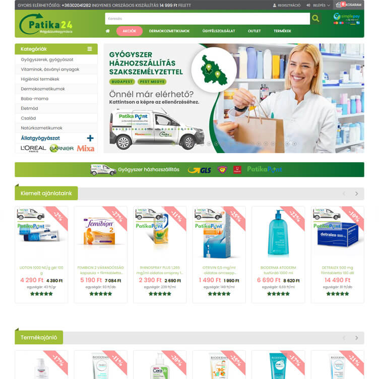 www.patika24.hu webáruház