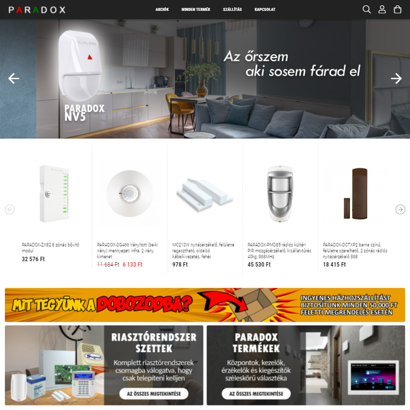 www.paradoxhun.com webáruház