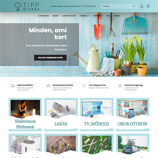 tipparuhaz.hu webáruház