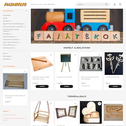faajandek.eu webáruház