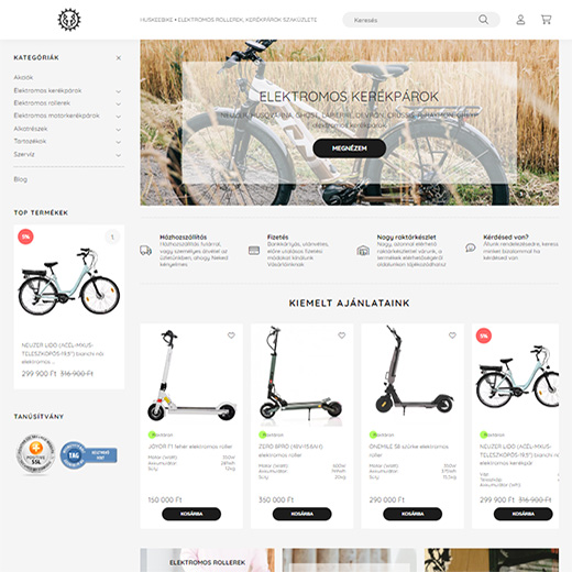 elektromos-roller-kerekpar-motor.hu webáruház