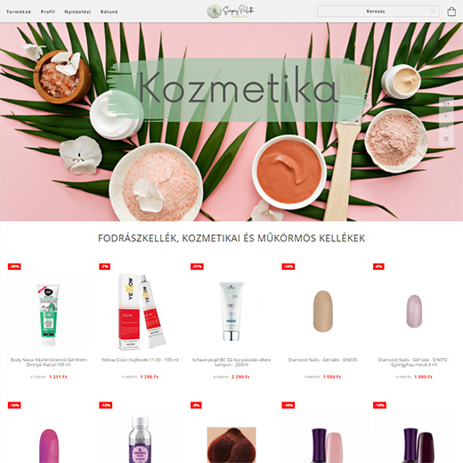 szepsegpaletta.hu webáruház