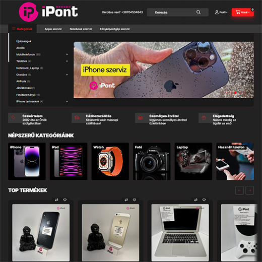 www.ipontszeged.hu webáruház