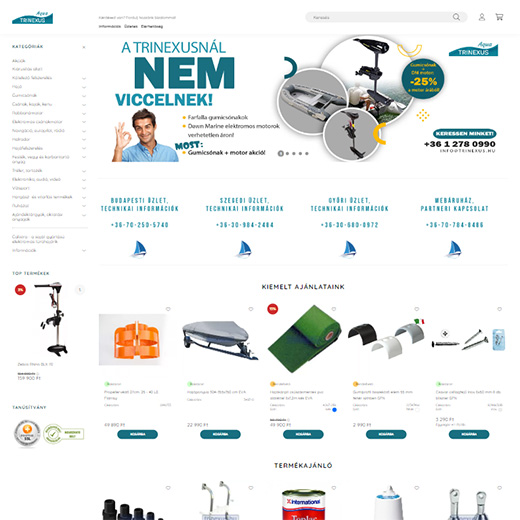 www.trinexus.hu webáruház