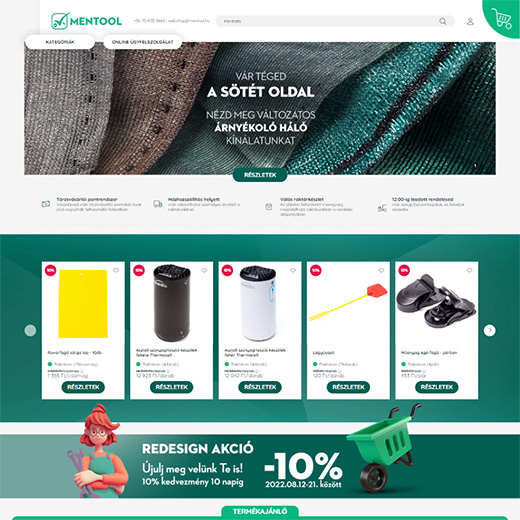 www.mentool.hu webáruház