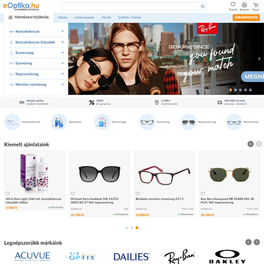 eoptika.hu webáruház
