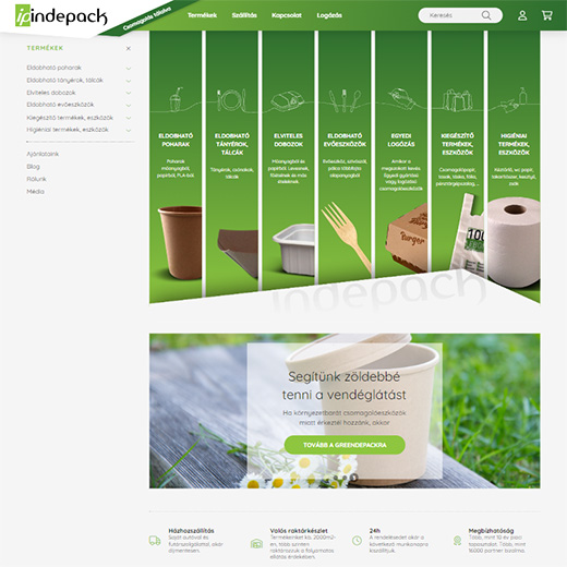 www.indepack.hu webáruház