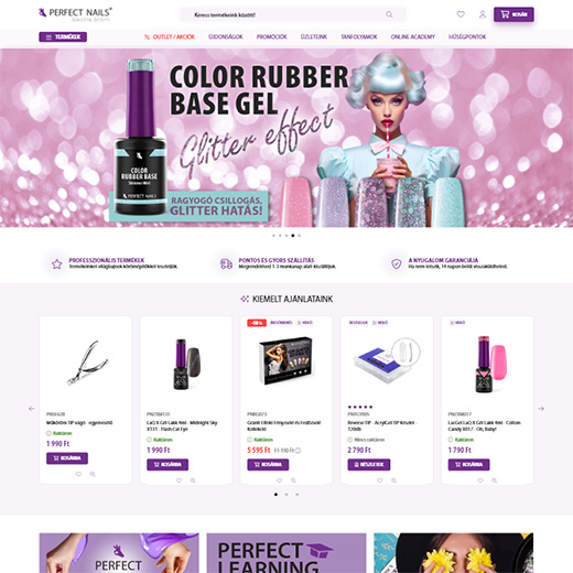 www.perfectnails.hu webáruház