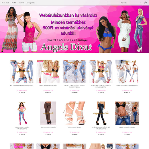 angelsdivat.hu webáruház