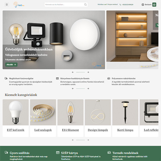 www.b-led.hu webáruház