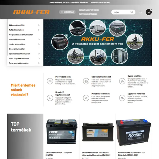 www.auto-motor-akkumulator.hu webáruház