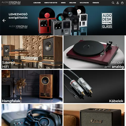 audiocentrum.hu webáruház