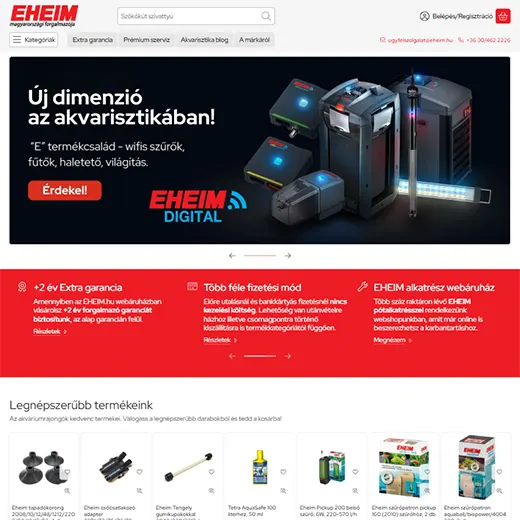 www.eheim.hu webáruház
