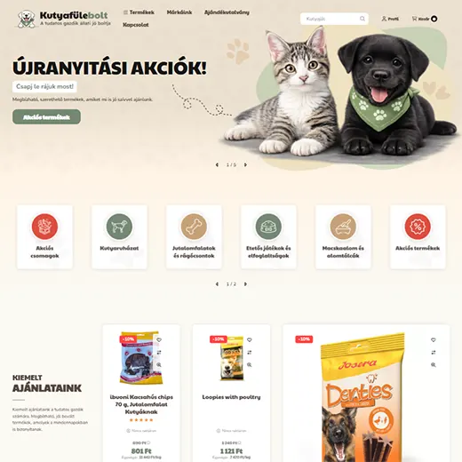 kutyafulebolt.hu webáruház
